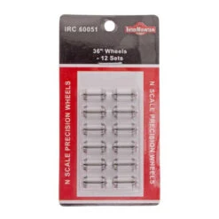 Intermountain 60051 - 36" Brass Insulated Wheelsets (12 Axles) - N Scale.