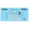 MACRail 840D - Decal Set - Hospital Flat QUAX - HO Scale