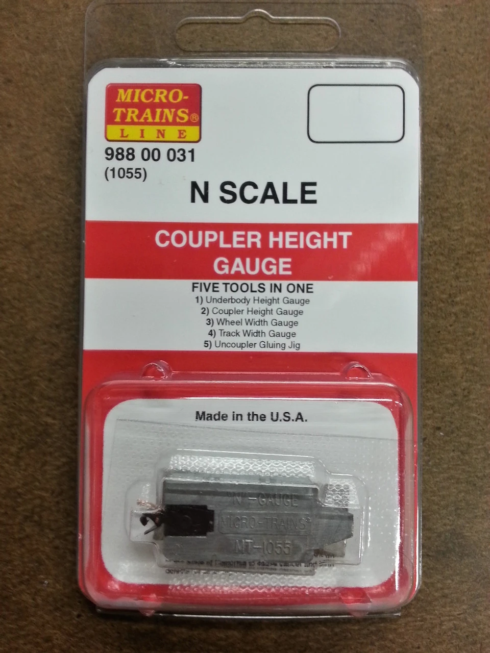 Micro-Trains 98800031 - Coupler Height Gauge - N Scale 3 Micro-Trains 98800031 - Coupler Height Gauge - N Scale