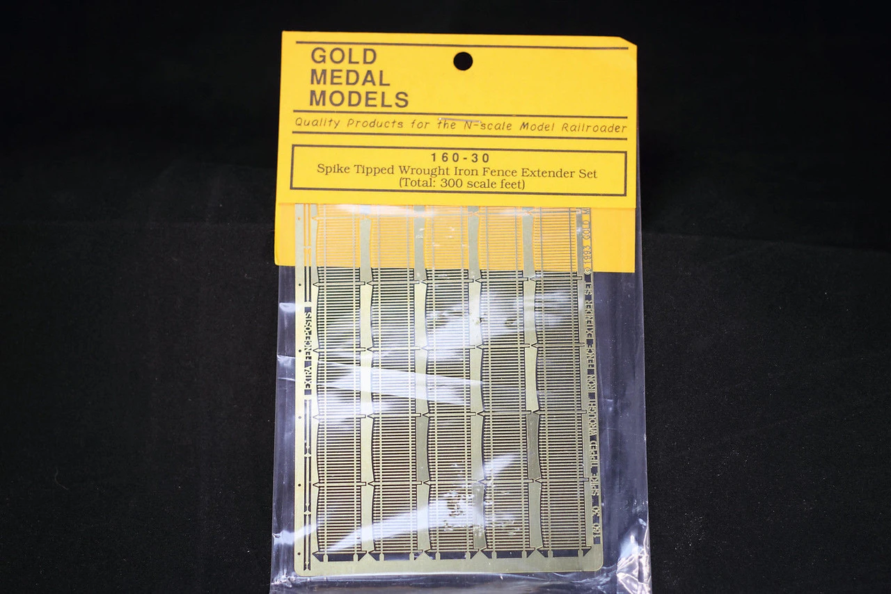 Gold Medal Models 160-30 - Spike-Tipped Wrought Iron Fence Extender Set - N Scale 3 Gold Medal Models 160-30 - Spike-Tipped Wrought Iron Fence Extender Set - N Scale