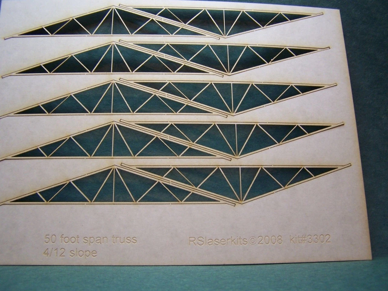 RslaserKits - RSL 3302 - 50' Span Trusses - N Scale 3 RslaserKits - RSL 3302 - 50' Span Trusses - N Scale