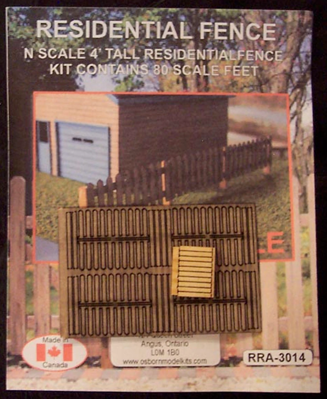 Osborn Models 3014 - Residential Fence- N Scale 3 Osborn Models 3014 - Residential Fence- N Scale