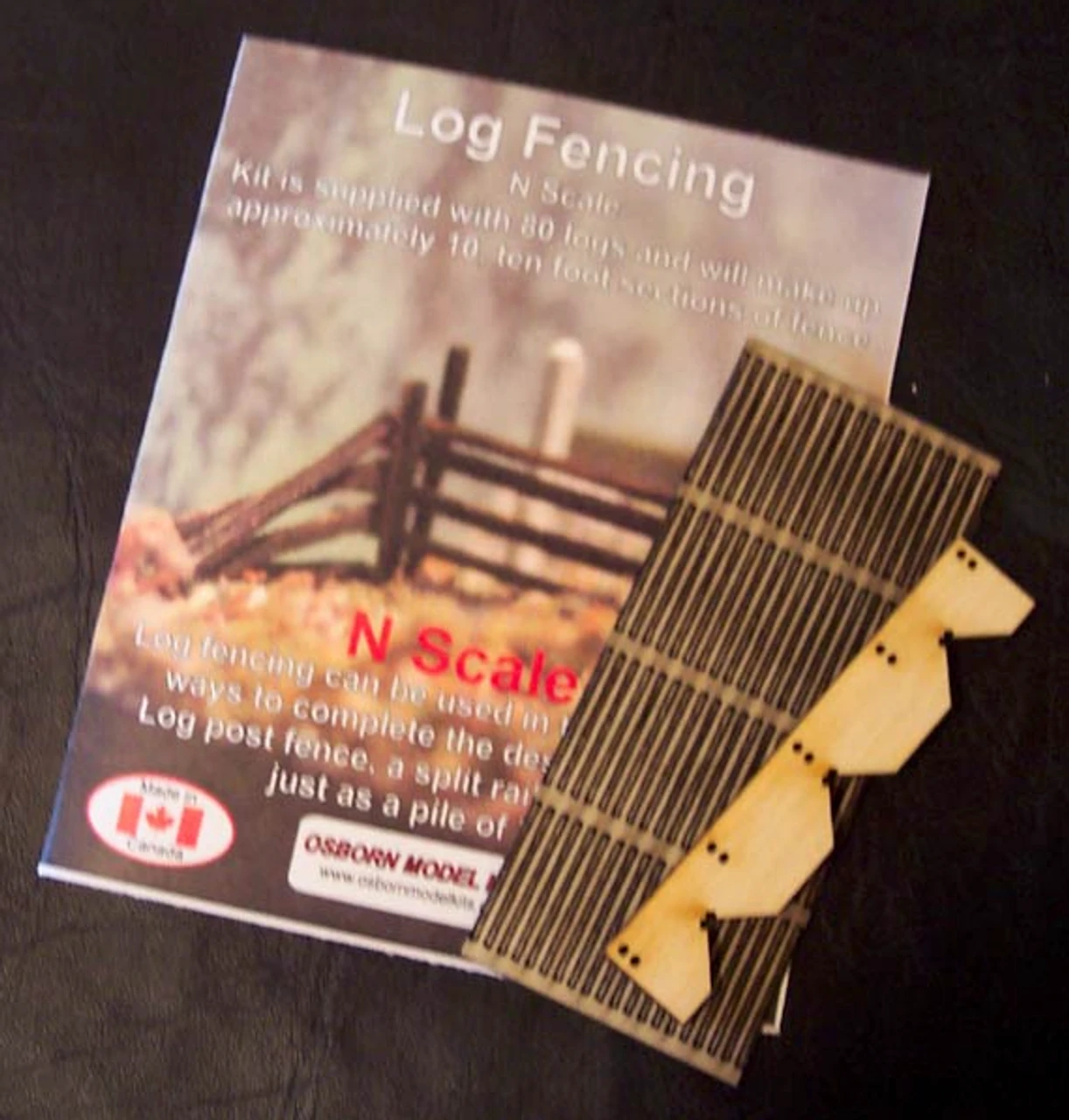 Osborn Models 3082 - Log Fence - N Scale 3 Osborn Models 3082 - Log Fence - N Scale