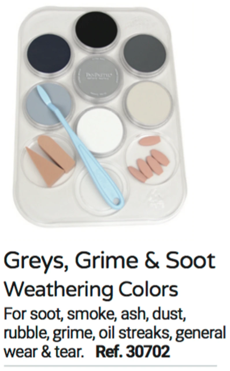 Pan Pastel 30702 - Greys, Grime & Soot Weathering Kit 3 Pan Pastel 30702 - Greys, Grime & Soot Weathering Kit