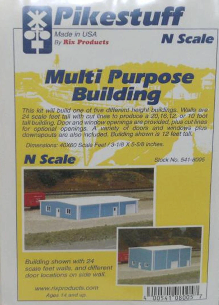 Pikestuff 541-8005 - Multi Purpose Building - N Scale Kit 3 Pikestuff 541-8005 - Multi Purpose Building - N Scale Kit