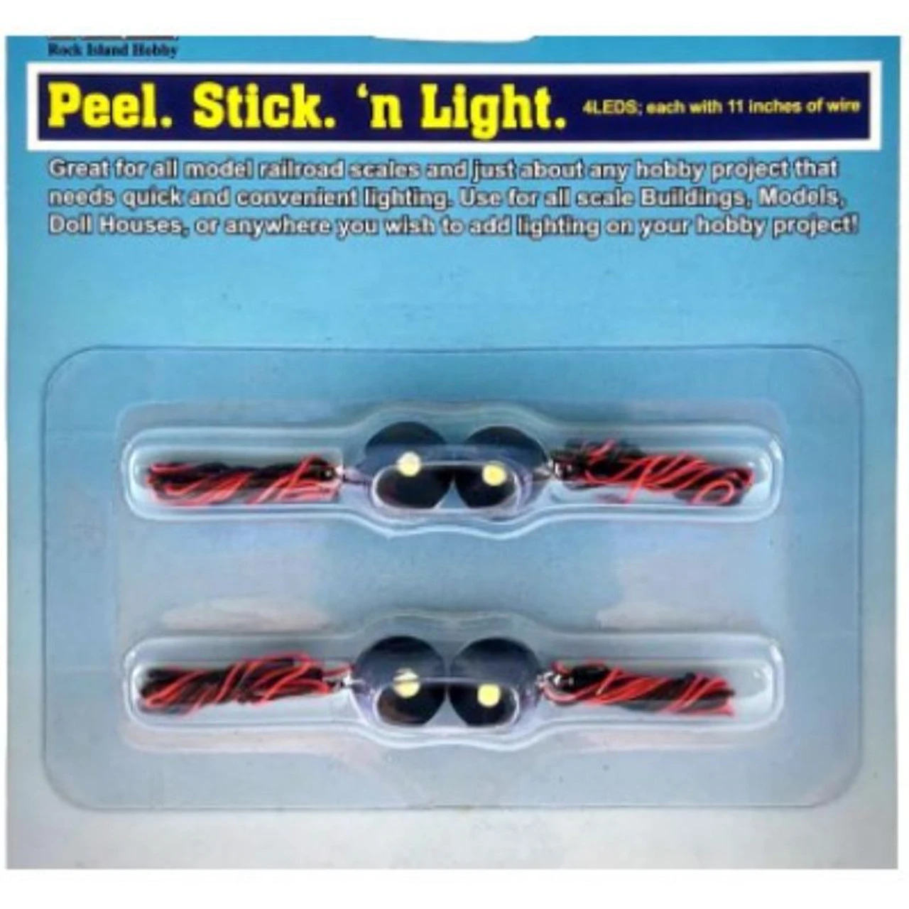 Rock Island Hobby 5101 - Peel Stick N Light - 4 Peices - LED - Multi Scale 3 Rock Island Hobby 5101 - Peel Stick N Light - 4 Peices - LED - Multi Scale