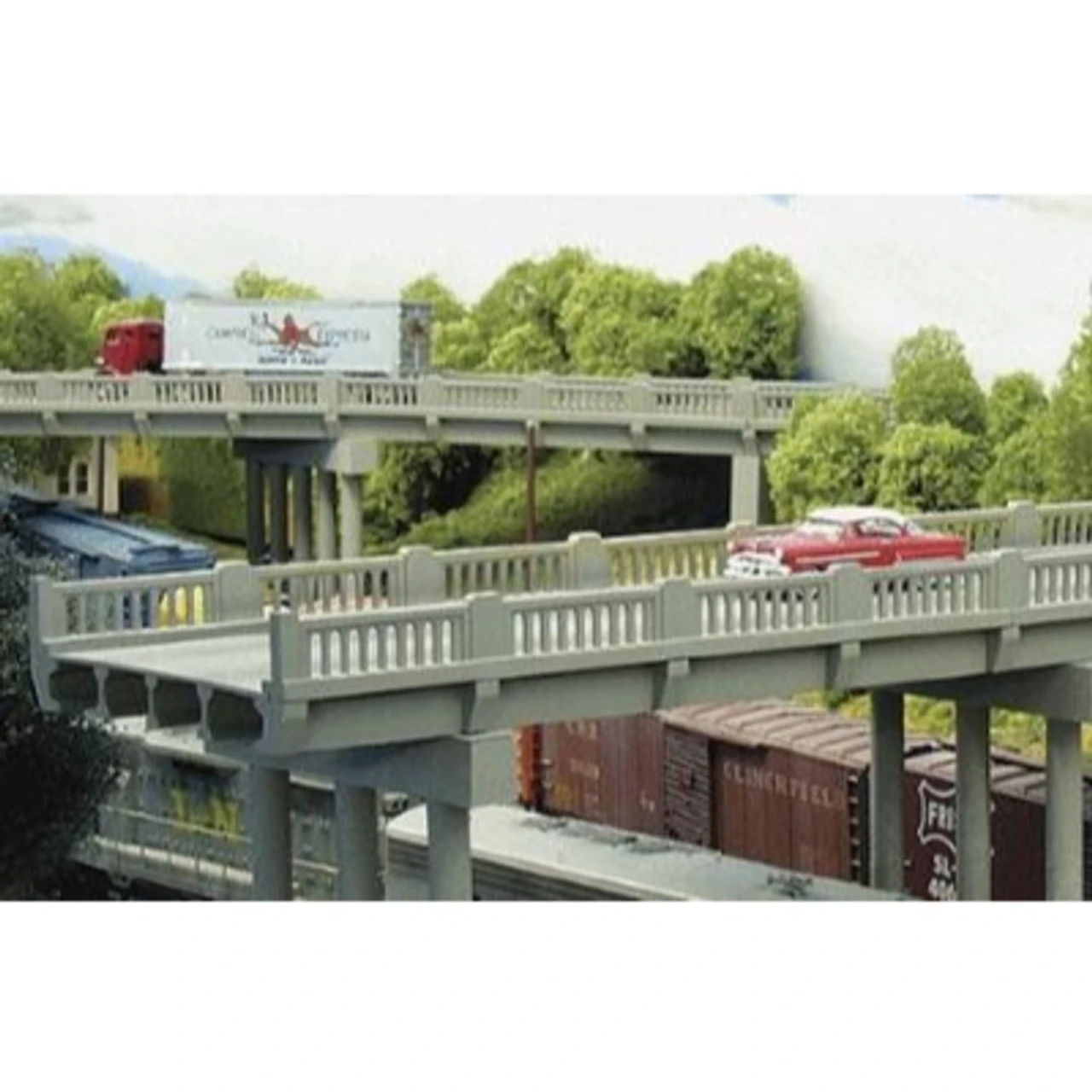 Rix Products 151 - Early Highway Overpass - N Scale 3 Rix Products 151 - Early Highway Overpass - N Scale