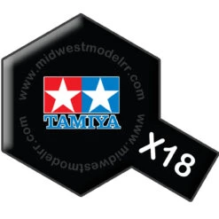 Tamiya 81018 - X18 Semi-Gloss Black 23ml