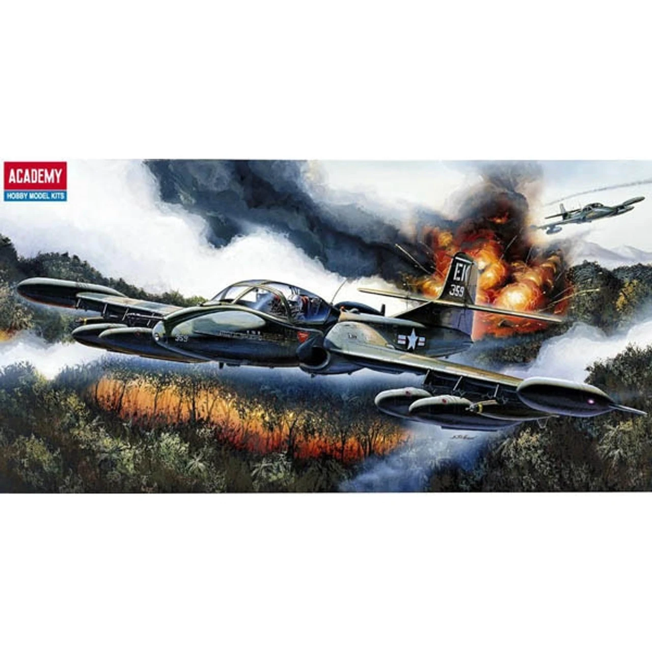 Academy 12461 - A-37B DRAGONFLY United States - 1:72 Scale Kit 3 Academy 12461 - A-37B DRAGONFLY United States - 1:72 Scale Kit