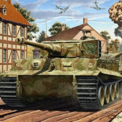 Academy 13287 - TIGER-I MID VERSION ANNIV 70 NORMANDY Germany - 1:35 Scale Kit