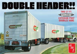AMT 1132 - "Double Header" Tandem Van Trailers - 1:25 Scale Kit