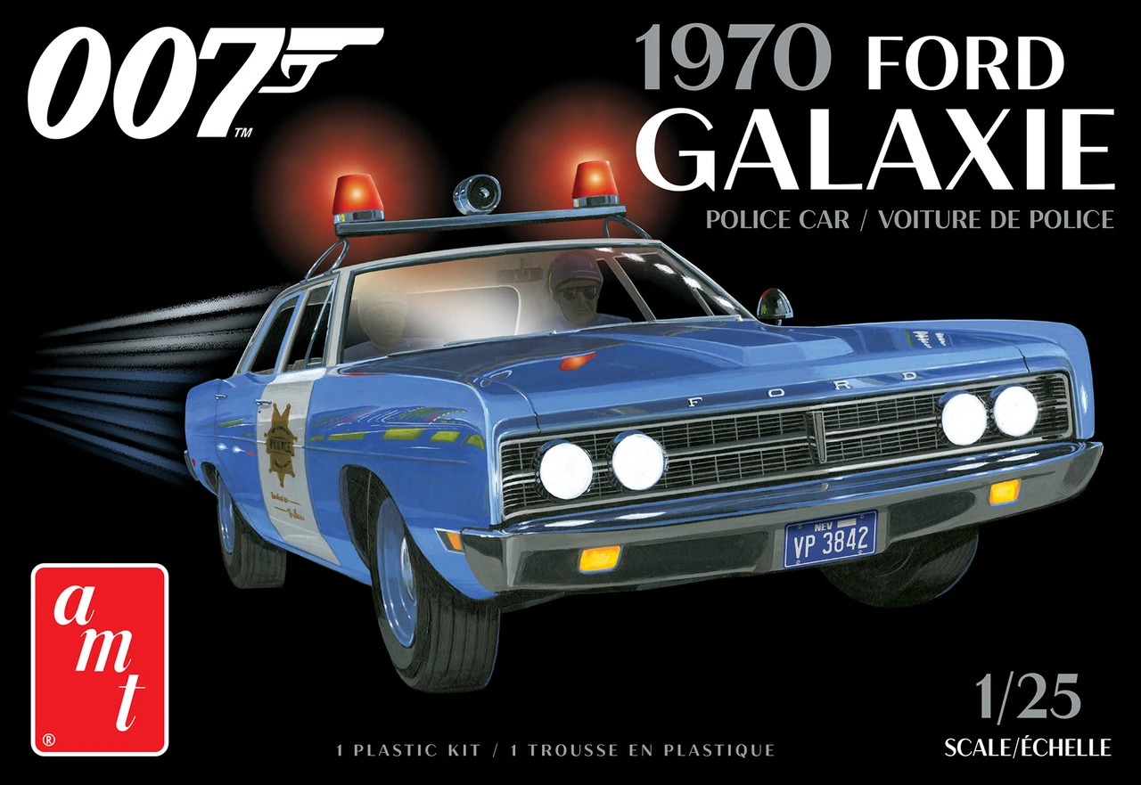 AMT 1172 - 1970 Ford Galaxie Police Car (James Bond) - 1:25 Scale Kit 3 AMT 1172 - 1970 Ford Galaxie Police Car (James Bond) - 1:25 Scale Kit