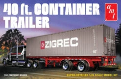 AMT 1196 - 40' Semi Container Trailer - 1:24 Scale Kit