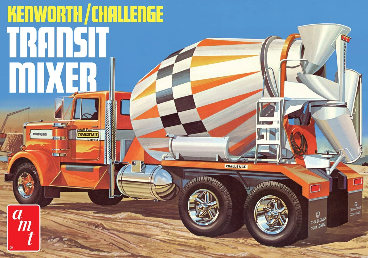 AMT 1215 - Kenworth / Challenge Transit Cement Mixer - 1:25 Scale Kit 3 AMT 1215 - Kenworth / Challenge Transit Cement Mixer - 1:25 Scale Kit