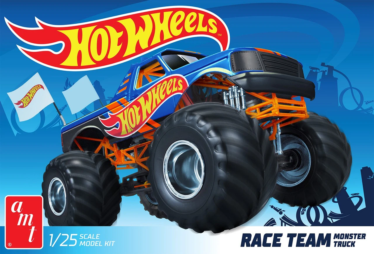 AMT 1256 - Race Team Monster Truck Hot Wheels - 1:25 Scale Kit 3 AMT 1256 - Race Team Monster Truck Hot Wheels - 1:25 Scale Kit