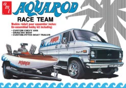 AMT 1338 - Aque Rod Race Team 1975 Chevy Van, Race Boat & Trailer - 1:25 Scale Kit