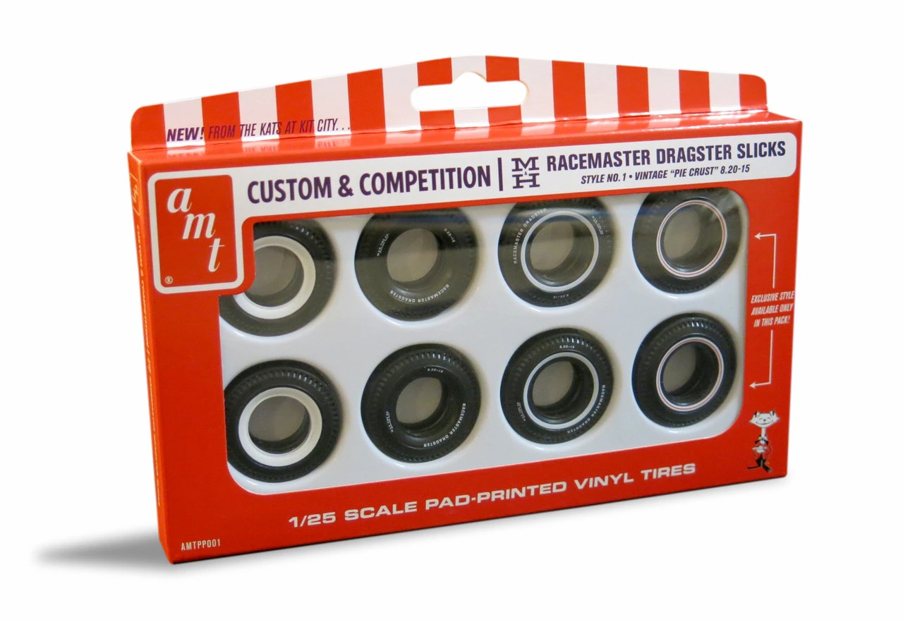 AMT PP001 - M&H Racemaster Dragster Slick Tires - 1:25 Scale Kit 3 AMT PP001 - M&H Racemaster Dragster Slick Tires - 1:25 Scale Kit