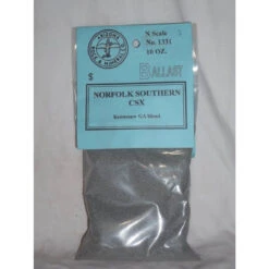 Arizona Rock And Mineral 1331 - Norfolk Southern CSX Bright Gray Ballast - N Scale