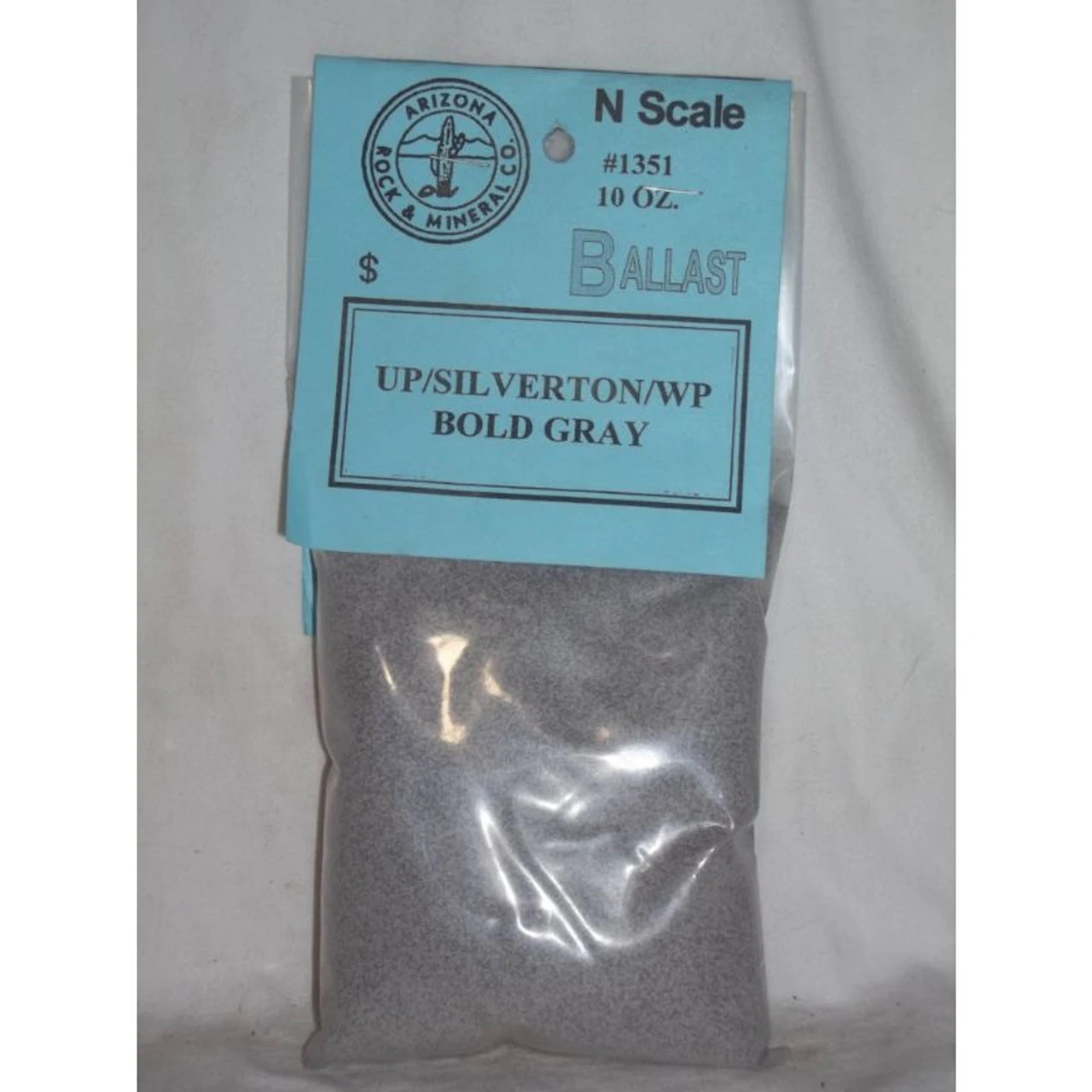 Arizona Rock And Mineral 1351 - UP Silverton WP Bold Gray Ballast - N Scale 3 Arizona Rock And Mineral 1351 - UP Silverton WP Bold Gray Ballast - N Scale