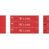 Athearn 17393 - 40' Corrugated Low-Cube Container (3) Kawasaki Kisen Kaisha, Ltd (K Line) - N Scale 2 Athearn 17393 - 40' Corrugated Low-Cube Container (3) Kawasaki Kisen Kaisha, Ltd (K Line) - N Scale -Vallejo Sales Store ath17393 76792.1677276154