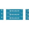 Athearn 17400 - 40' Corrugated Low-Cube Container (3) Hanjin - N Scale -Vallejo Sales Store ath17400 81645.1677276174
