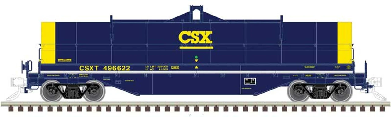 Atlas 50004873 - 42' Coil Steel Car CSX (CSXT) 496608 - N Scale 3 Atlas 50004873 - 42' Coil Steel Car CSX (CSXT) 496608 - N Scale