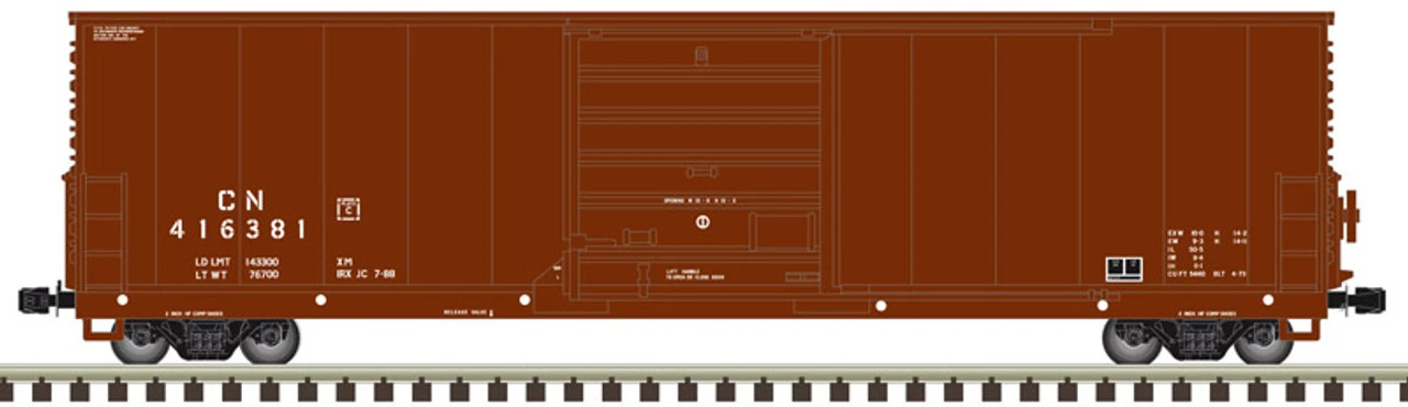 Atlas 50005240 - X72 Boxcar Canadian National (CN) 416243 - N Scale 3 Atlas 50005240 - X72 Boxcar Canadian National (CN) 416243 - N Scale
