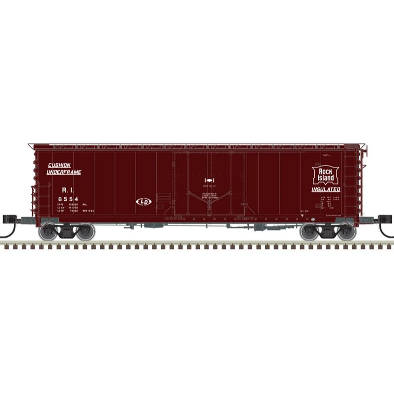 Atlas 50005702 - 50' GA RBL Boxcar Rock Island (RI) 6513 - N Scale 3 Atlas 50005702 - 50' GA RBL Boxcar Rock Island (RI) 6513 - N Scale