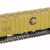 Atlas 50005813 - 4180 Airslide Covered Hopper Chessie (C&O) 619117 - N Scale -Vallejo Sales Store atl50005813 67141.1677289856