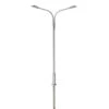Atlas 70000154 - Double Arm Streetlight, SILVER, COOL WHITE LED (3-PACK) - N Scale -Vallejo Sales Store atl70000154 76498.1661962899