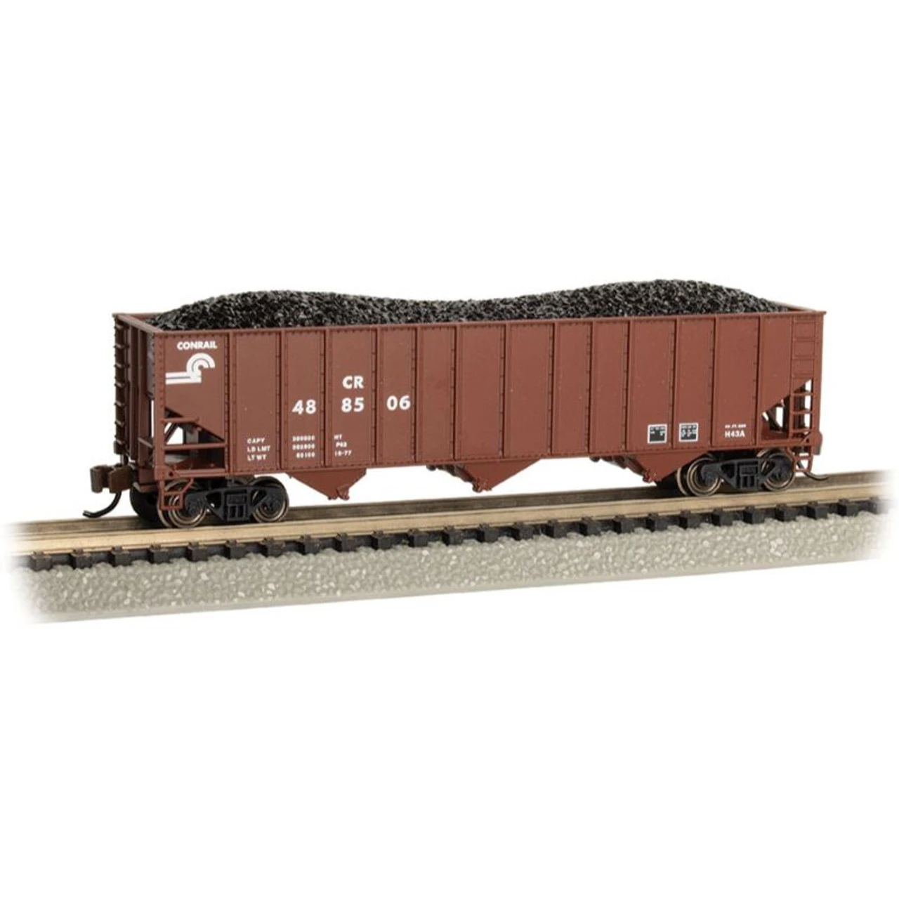 Bachmann 18752 - 100 Ton 3-Bay Hopper Car Conrail (CR) 488506 - N Scale 3 Bachmann 18752 - 100 Ton 3-Bay Hopper Car Conrail (CR) 488506 - N Scale