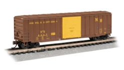 Bachmann 19668 - ACF 50'6" Outside-Braced Sliding-Door Boxcar Norfolk Southern (NS) 2227 - N Scale