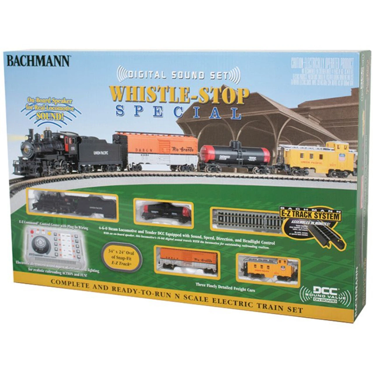 Bachmann 24133 - Whistle-Stop Special W/ Digital Sound - N Scale 3 Bachmann 24133 - Whistle-Stop Special W/ Digital Sound - N Scale