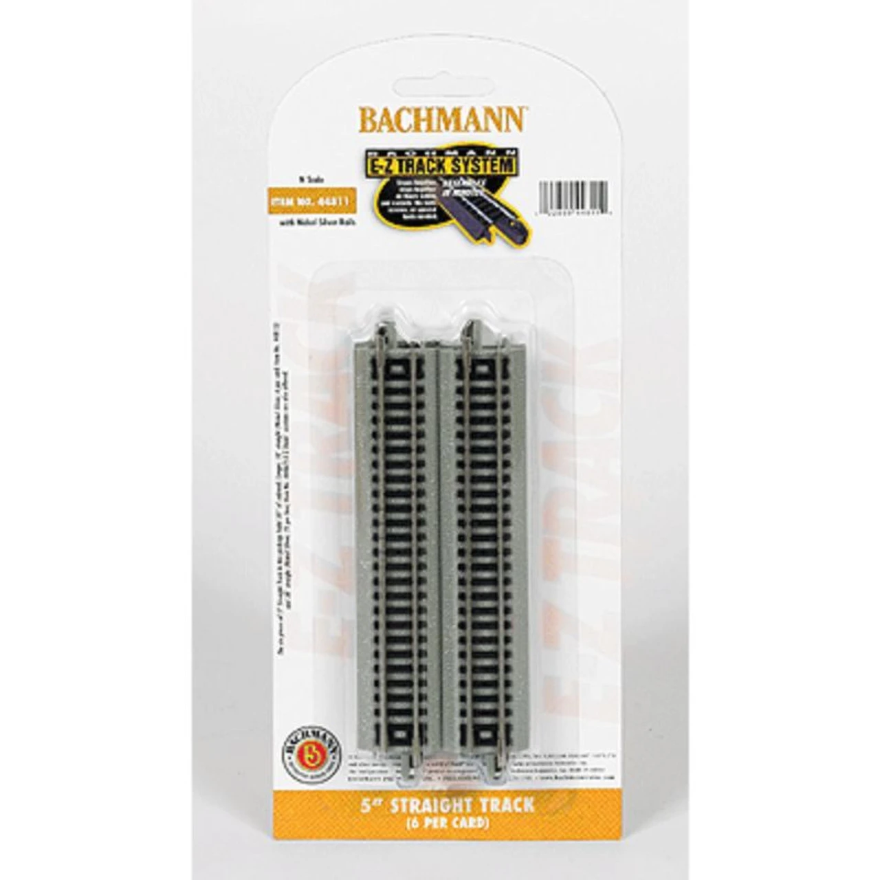 Bachmann 44811 - EZ Track 5" Straight 6pc - N Scale 3 Bachmann 44811 - EZ Track 5" Straight 6pc - N Scale