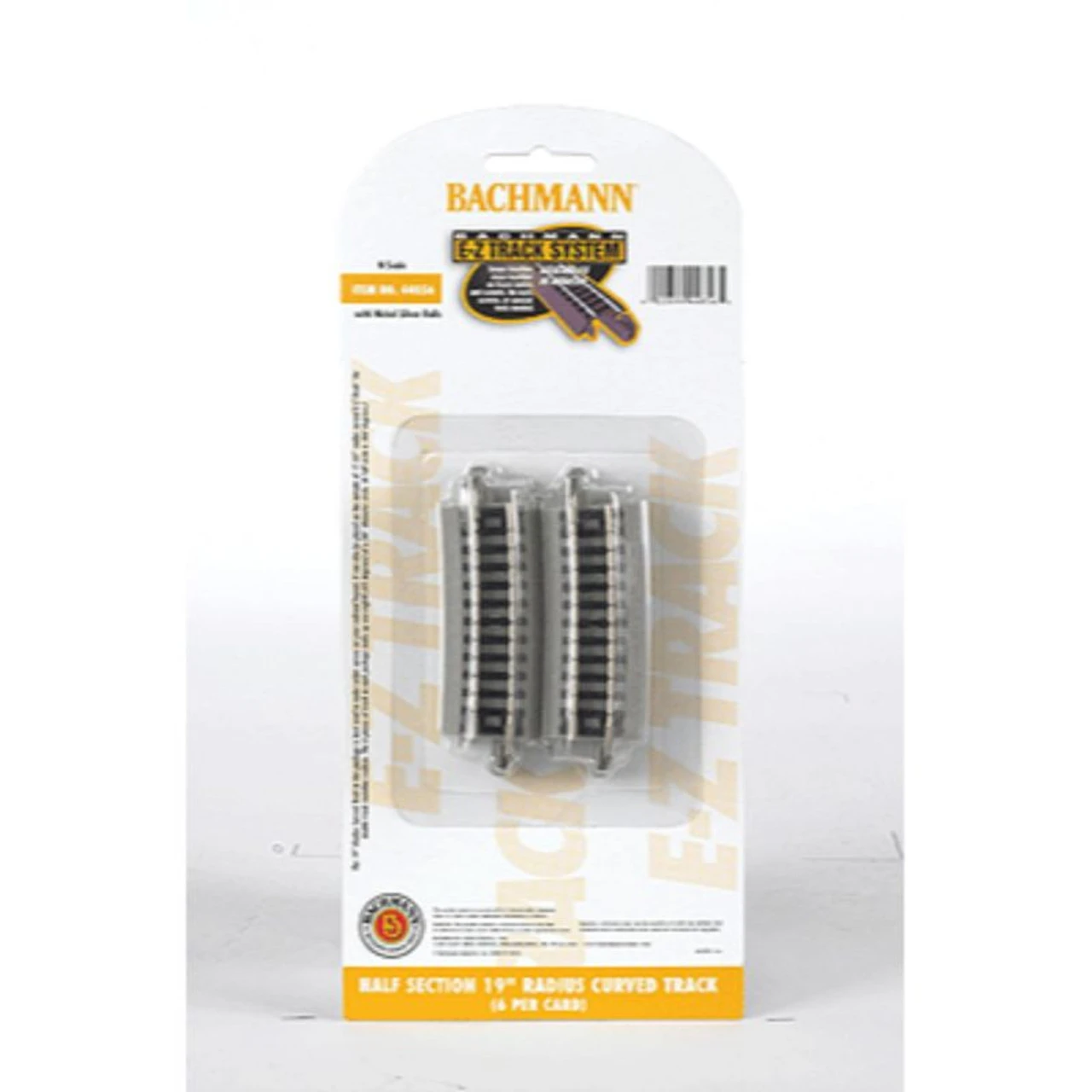 Bachmann 44856 - EZ Track 19" Radius 1/2 Curve 6pc - N Scale 3 Bachmann 44856 - EZ Track 19" Radius 1/2 Curve 6pc - N Scale