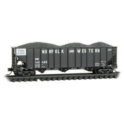 Micro-Trains Line 10800500 - 100-Ton 3-Bay Open Hopper Norfolk & Western (NW) 142489 - N Scale