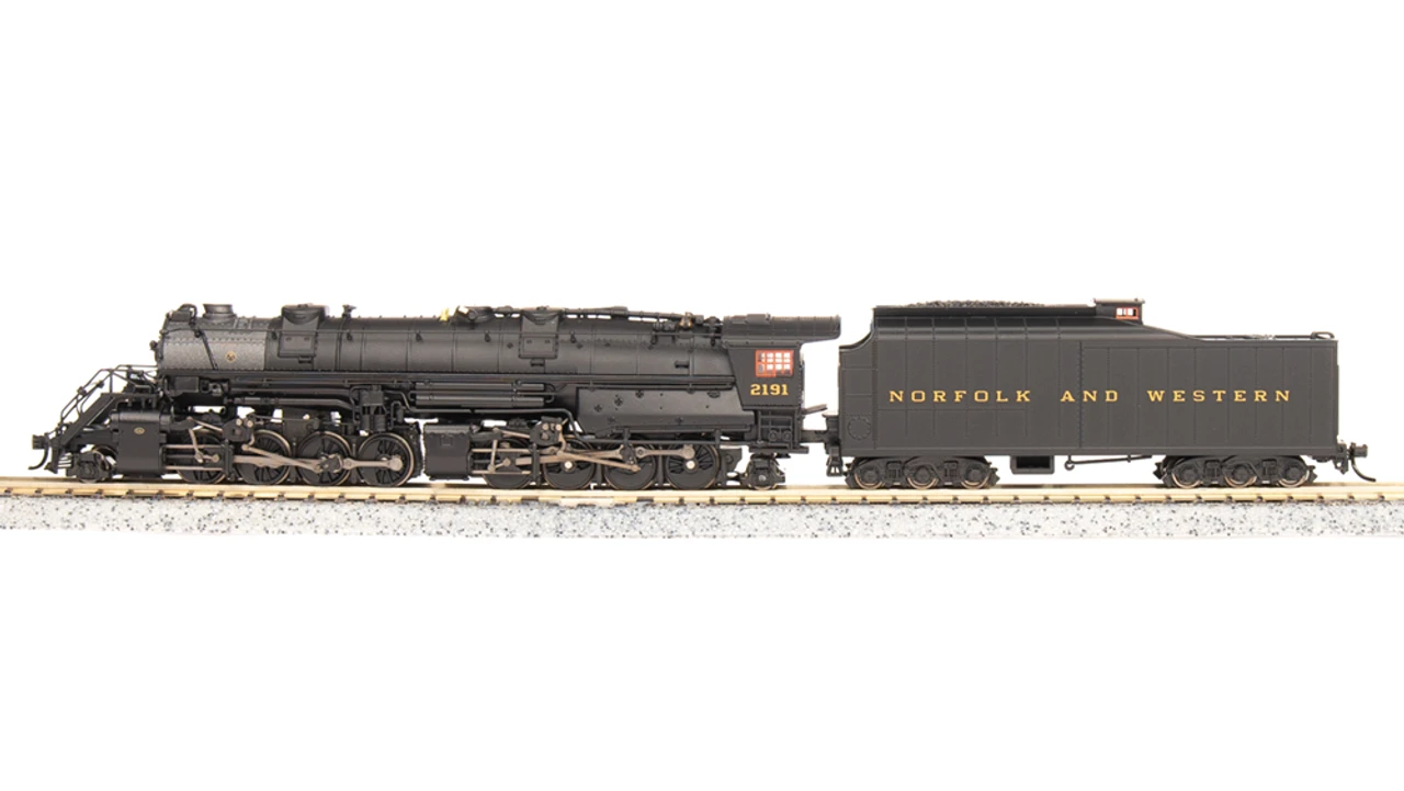 Broadway Limited 7221 - Y6B 2-8-8-2, 22I Tender W/ Paragon4 Sound/DC/DCC Norfolk & Western (NW) 2192 - N Scale 3 Broadway Limited 7221 - Y6B 2-8-8-2, 22I Tender W/ Paragon4 Sound/DC/DCC Norfolk & Western (NW) 2192 - N Scale