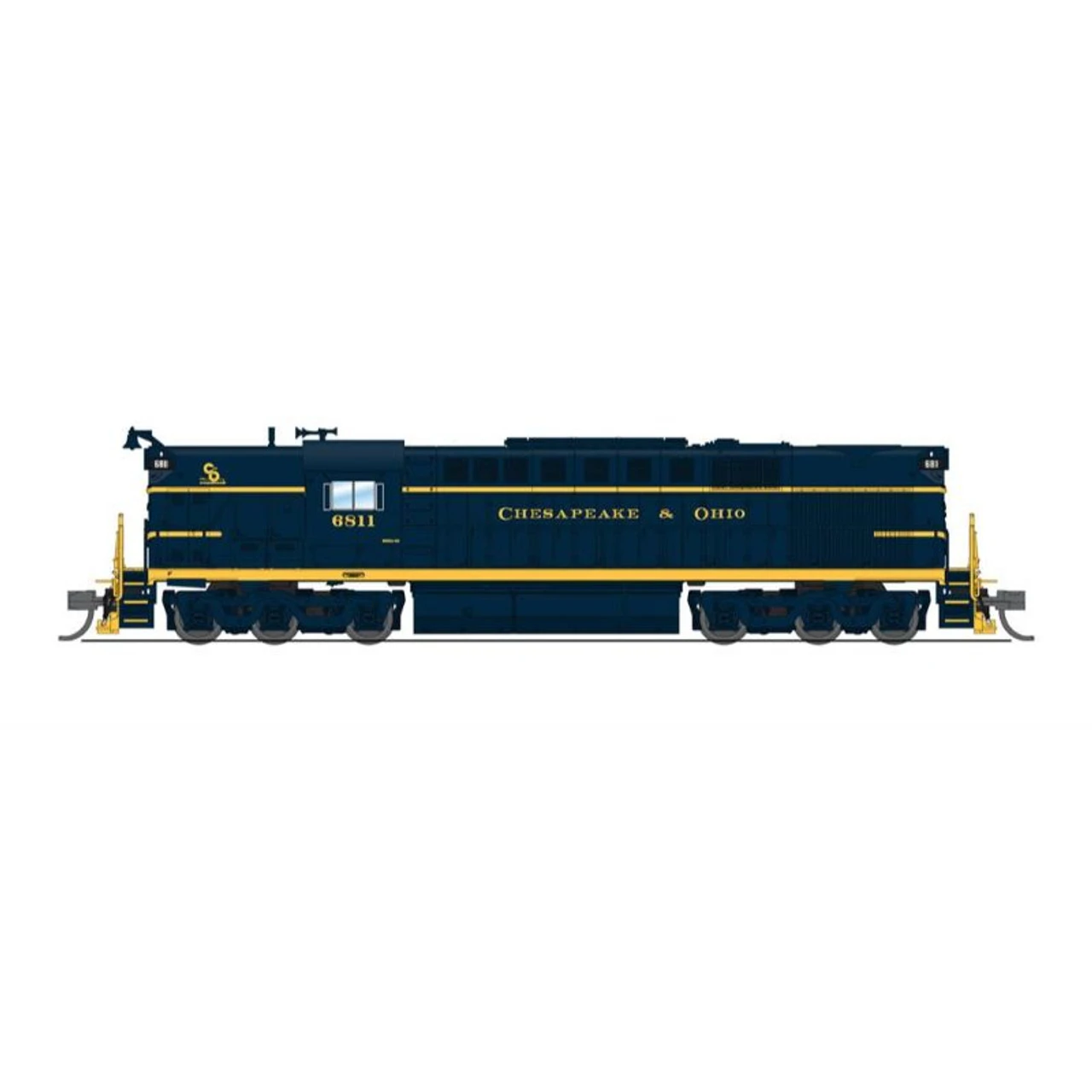 Broadway Limited 6629 - ALCO RSD-7 W/ Paragon4 Sound/DC/DCC Chesapeake & Ohio (C&O) 6811 - N Scale 3 Broadway Limited 6629 - ALCO RSD-7 W/ Paragon4 Sound/DC/DCC Chesapeake & Ohio (C&O) 6811 - N Scale