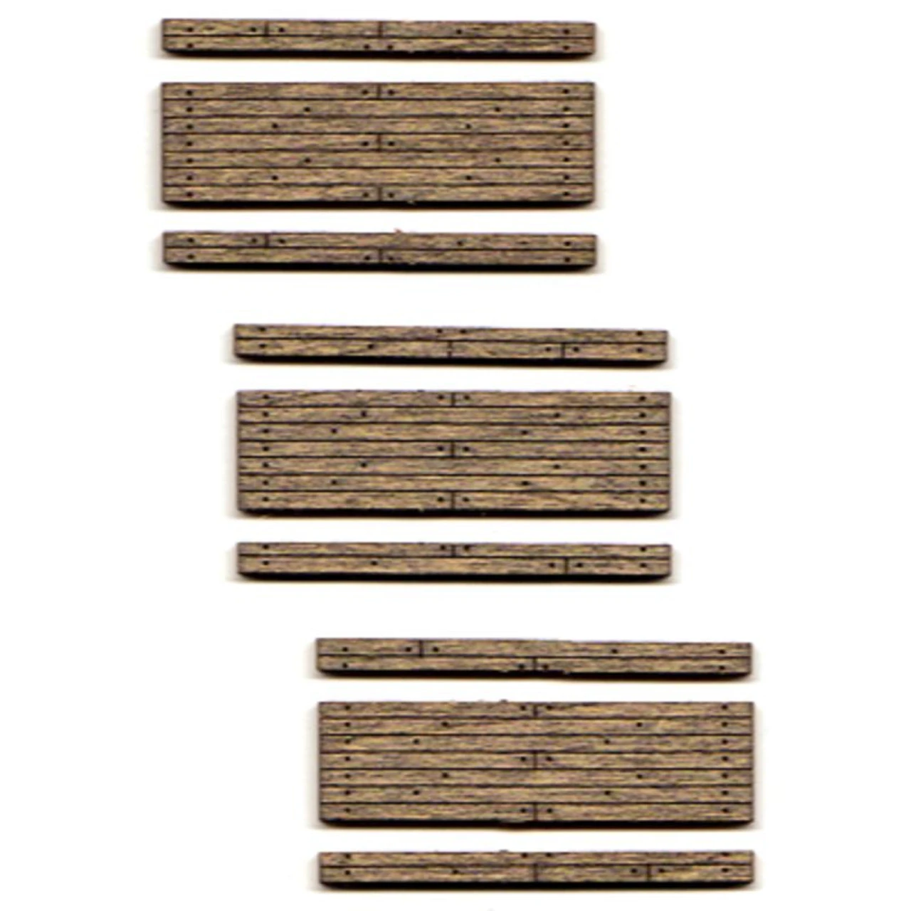 Blair Line 014 - Weathered 1-Lane Wood Grade Crossing -- Kit Pkg(3) - N Scale Kit 3 Blair Line 014 - Weathered 1-Lane Wood Grade Crossing -- Kit Pkg(3) - N Scale Kit