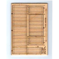 Blair Line 023 - Wood Depot Baggage Cart Crossing, Laser Cut Wood Kit Pkg(3) - N Scale Kit