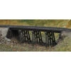Blair Line 067 - Common Pile Trestle Kit -- 5-5/8" Long X 1-1/4" Tall 14 X 3.1cm - Build Straight Or Curved - N Scale Kit -Vallejo Sales Store blr067 06135.1671410886