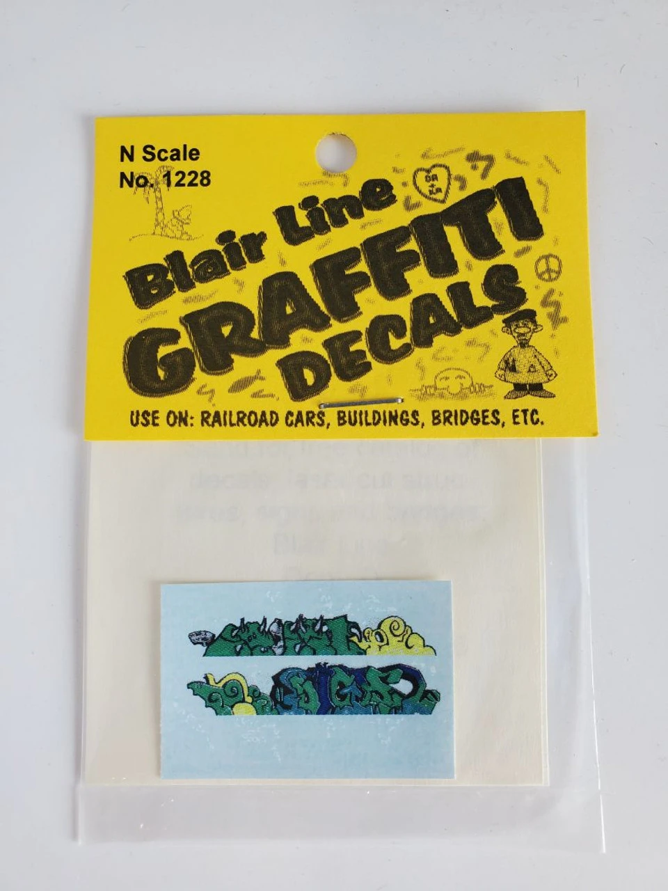 Blair Line 1228 - Graffiti Set "DOS" - N Scale 3 Blair Line 1228 - Graffiti Set "DOS" - N Scale