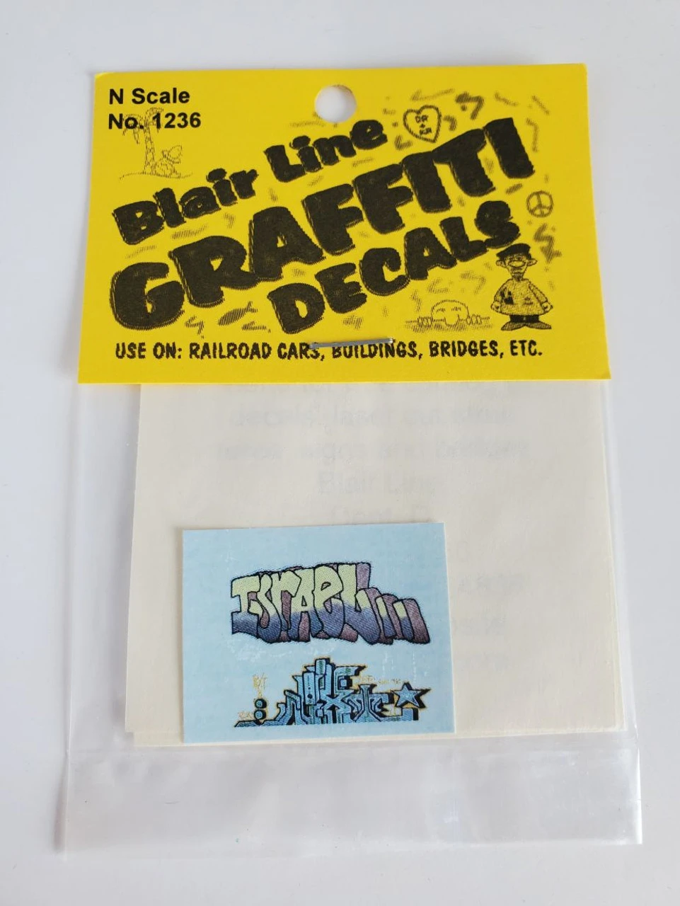 Blair Line 1236 - Graffiti Set "Israel/Next" - N Scale 3 Blair Line 1236 - Graffiti Set "Israel/Next" - N Scale