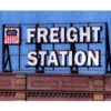 Blair Line 1503 - Laser-Cut Wood Billboards - Small For Z, N & HO -- Freight Station W/30 Railroad Heralds 2-1/2" Wide X 1-3/8" Tall 6.2 X 3.4cm - Multi Scale Kit -Vallejo Sales Store blr1503 86678.1671410899