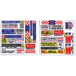 Blair Line 057 - Storefront & Advertising Signs -- Feed & Seed Store - N Scale Kit