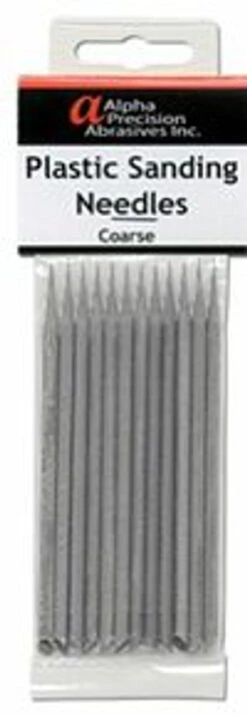 Alpha Abrasives 0401 - Plastic Sanding Needles - Coarse 150 Grit Pkg(8)