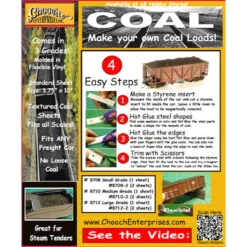 Chooch 8710 - Flexible Textured Coal Sheet Medium - HO Scale