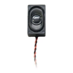 Digitrax SP26158B - Rectangular 26.5mm X 15.5mm X 9mm 8 Ohm Compact Box Speaker With Enclosure & Wires
