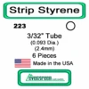 Evergreen 223 - Styrene Tube 3/32 Inch