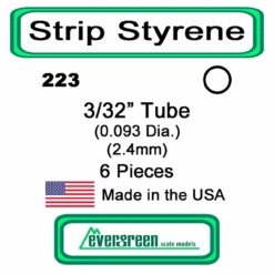 Evergreen 223 - Styrene Tube 3/32 Inch